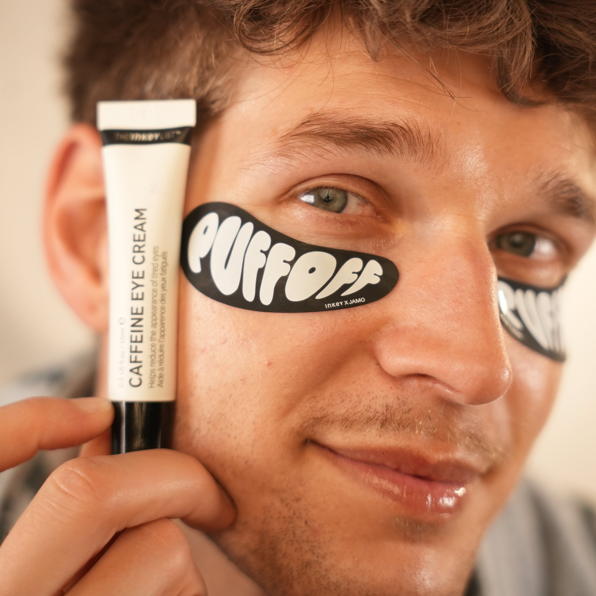 JAMO x The INKEY List Reusable Eye Patches and Caffeine Eye Cream Duo - Image 4