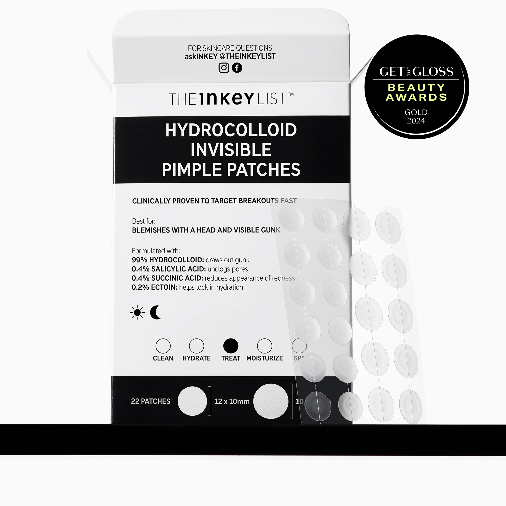 Hydrocolloid Invisible Pimple Patches - Pack of 22 - Image 2
